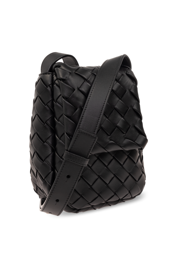 ショルダーバッグ VERTICAL COBBLE MINI CROSSBODY BAG IN PADDED INTRECCIATO Men's Mini Vertical Cobble crossbody Bag | BOTTEGA VENETA | 24S